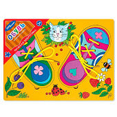 Деревянный бизиборд Веселая шнуровка Обувь Step Puzzle 89505